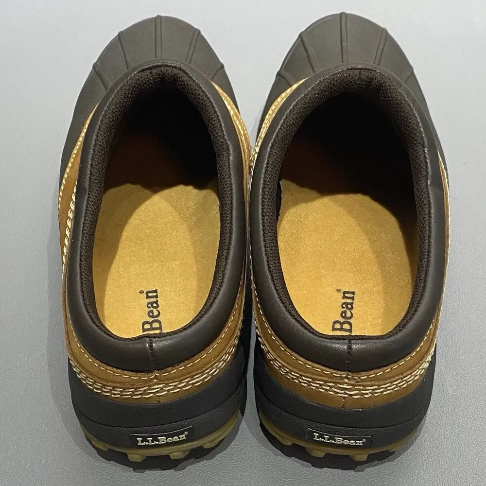 LL Bean Duck Shoes Clogs Slip-On Men’s 11 M Nubuck Leather Waterproof